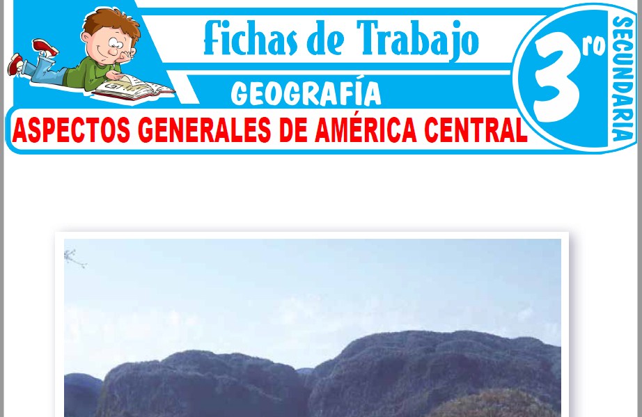 Modelos de la Ficha de Aspectos generales de América Central para Tercero de Secundaria