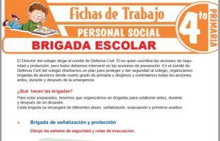 Normas de convivencia escolar para Cuarto de Primaria – Fichas