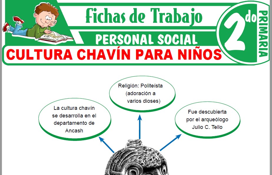 Modelos de la Ficha de Cultura Chavín para Niños para Segundo de Primaria