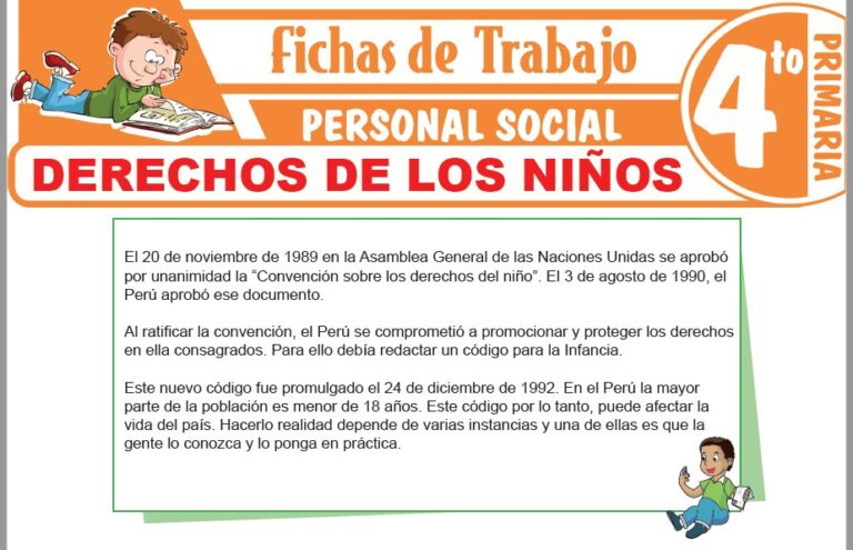Normas de convivencia escolar para Cuarto de Primaria – Fichas