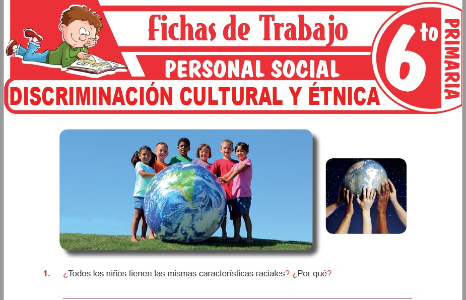 Modelos de la Ficha de Discriminación cultural y étnica para Sexto de Primaria