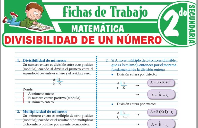 Matemática para Segundo de Secundaria – Fichas de Trabajo