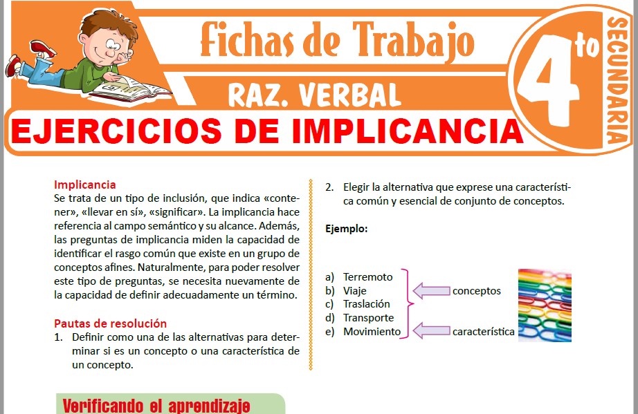 DEFINICIÓN EJERCICIOS RESUELTOS DE VERBAL