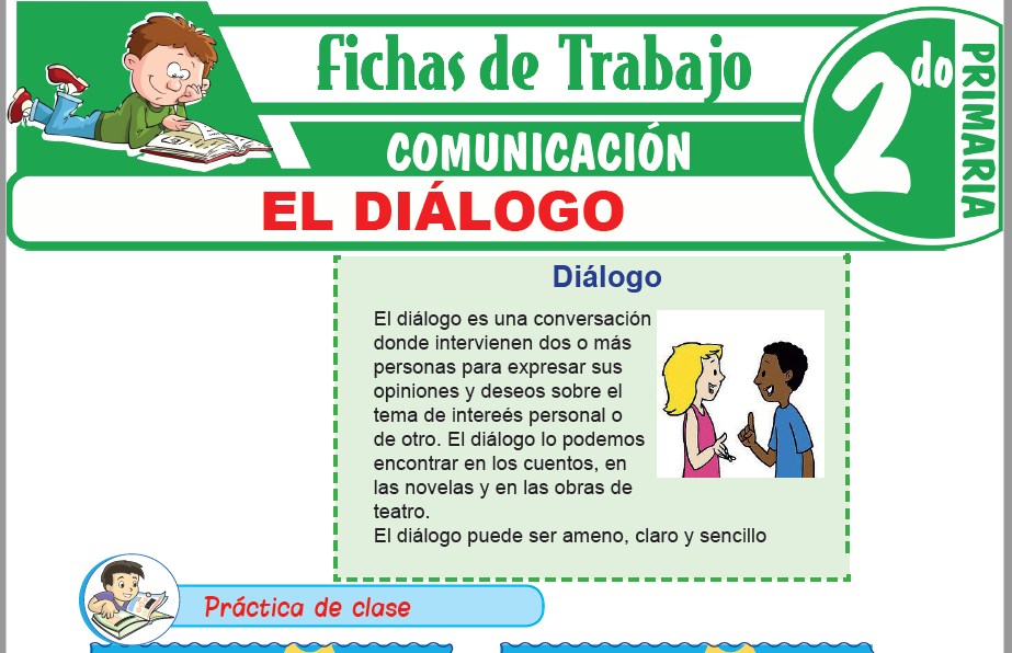 Modelos de la Ficha de El diálogo para Segundo de Primaria