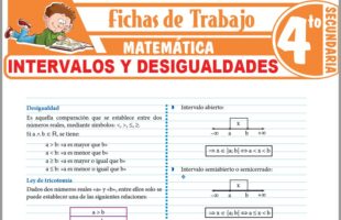Matemática para Cuarto de Secundaria – Fichas de Trabajo