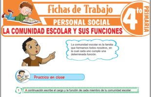 Normas de convivencia escolar para Cuarto de Primaria – Fichas