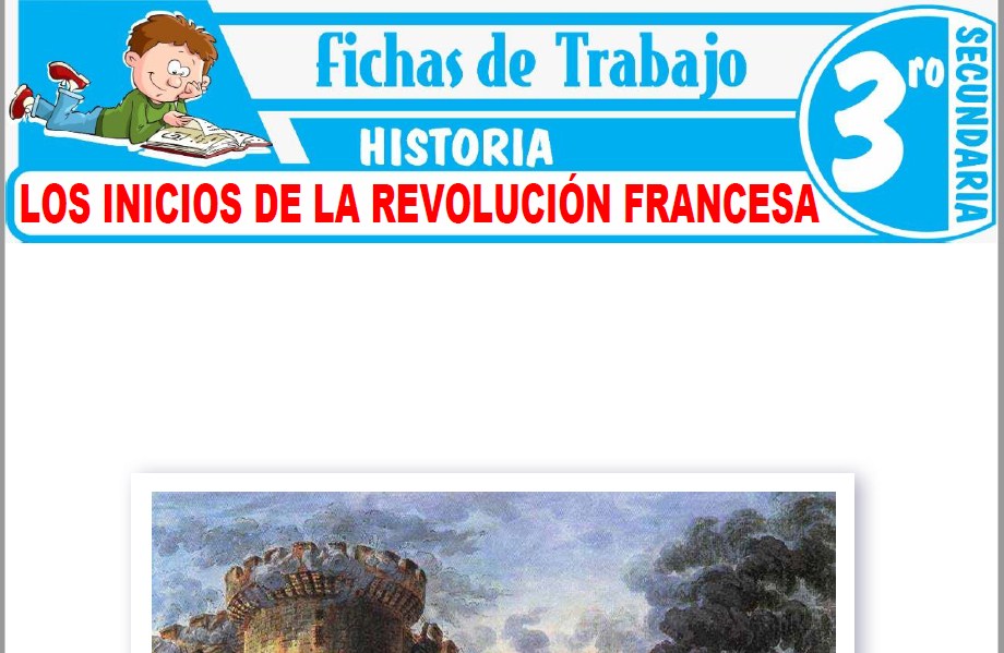 Modelos de la Ficha de Los inicios de la revolución francesa para Tercero de Secundaria