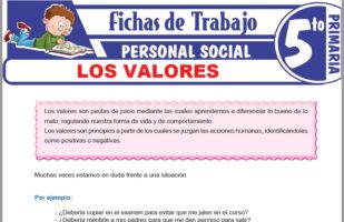 Normas de convivencia en el aula para Quinto de Primaria – Fichas