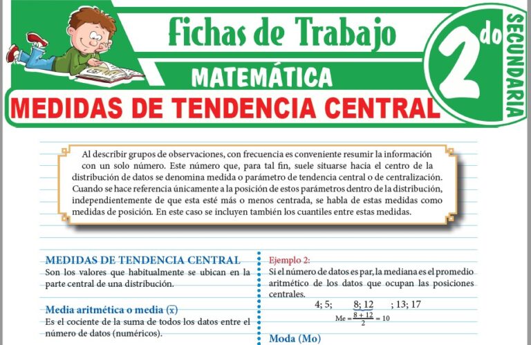 Matemática para Segundo de Secundaria – Fichas de Trabajo