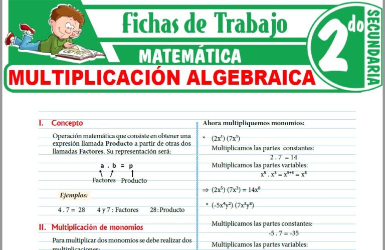Matemática para Segundo de Secundaria – Fichas de Trabajo