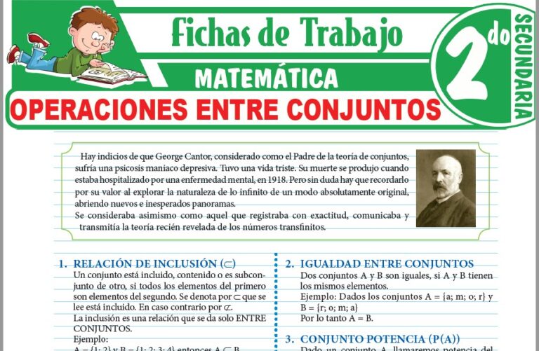 Matemática para Segundo de Secundaria – Fichas de Trabajo
