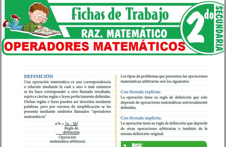 Razonamiento Matemático para Segundo de Secundaria - 22 Fichas