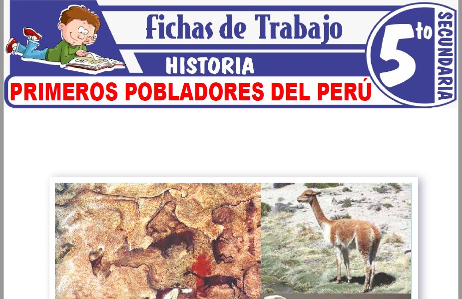 Modelos de la Ficha de Primeros pobladores del Perú para Quinto de Secundaria