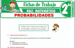 Probabilidades para Segundo de Secundaria – Fichas de Trabajo