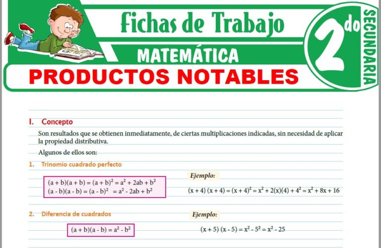 Matemática para Segundo de Secundaria – Fichas de Trabajo