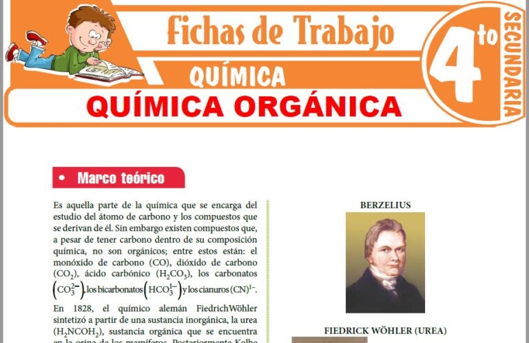 Química para Cuarto de Secundaria – Fichas de Trabajo