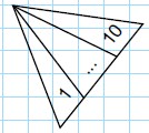 Modelos de la Ficha de Ejercicios de conteo de triángulos para Cuarto de Primaria