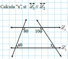 Modelos de la Ficha de Ángulos entre rectas paralelas y una secante para Primero de Secundaria