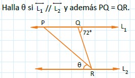 Modelos de la Ficha de Ángulos entre rectas paralelas para Cuarto de Secundaria
