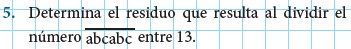 Modelos de la Ficha de Divisibilidad II para Cuarto de Secundaria
