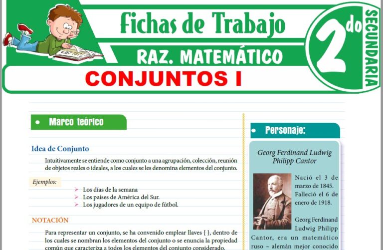 Teoria de Conjuntos para Segundo de Secundaria – Fichas de Trabajo