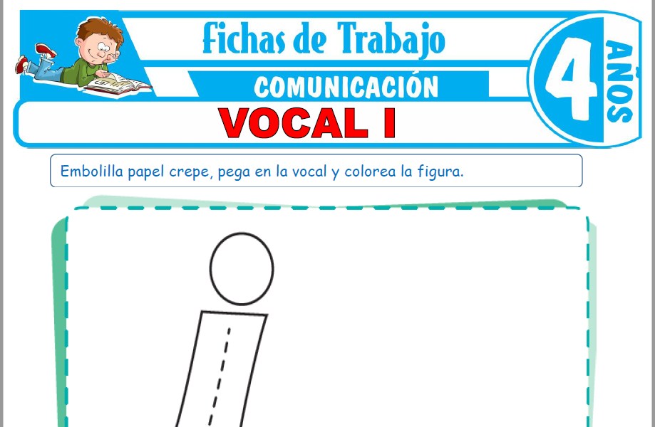 Modelos de la Ficha de Vocal I para Niños de Cuatro Años